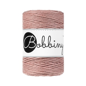 Bobbiny Blush Baby Corda di Macrame 1.5mm 100m - sigle attorcigliata corda di macrame