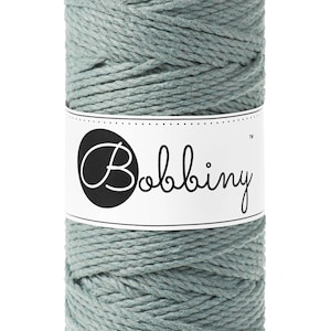 Bobbiny Laurel  corda di macrame 100m 3mm 3ply - attorcigliata corda di macrame