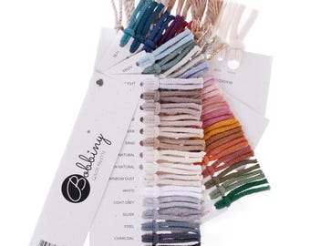 Paleta de colores Bobbiny ¡Cordones ecológicos para cada proyecto!