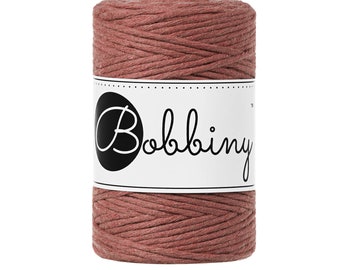 Bobbiny Sunset 1.5mm Baby Macrame cord, 108 yards (100 meters) - Single twist macrame cord, certified recycled macrame cord