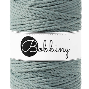 Bobbiny Laurel corda di macrame 100m 5mm 3ply - attorcigliata corda di macrame