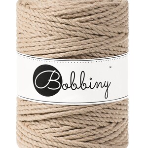 Bobbiny Snad corda di macrame 100m 3mm 3ply - attorcigliata corda di macrame