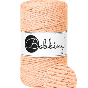Bobbiny Golden Natural  corda di macrame 100m 3mm 3ply - attorcigliata corda di macrame