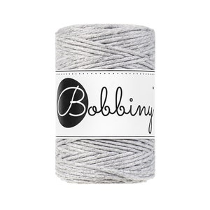 Bobbiny Light Grey Baby Corda di Macrame 1.5mm 100m - sigle attorcigliata corda di macrame