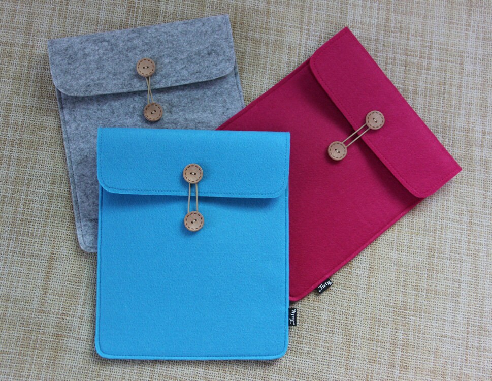 Felt iPad Sleeve iPad Air Case New iPad Cover Bag Custom Made Handmade