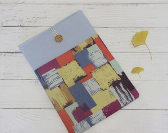 Vintage Floral Blue Print Laptop Sleeve Aesthetic | Cotton Linen MacBook Case for 13" 14" 15" | Cute Protective Sleeve | Blogger Favorite