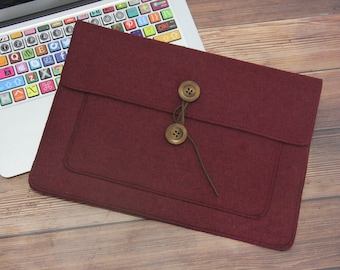 felt Macbook Air 13.3" sleeve Macbook 13 case Macbook Air cover Macbook case Macbook cover Laptop sleeve  BJB001