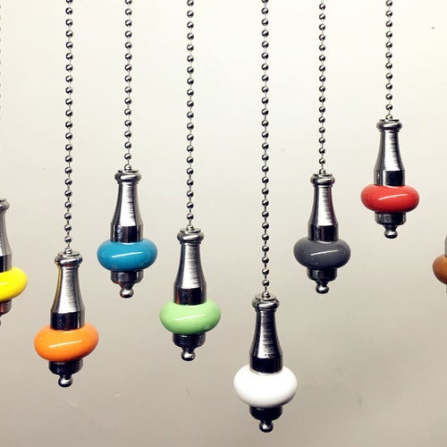 Light Pull Chain Cord Round Crystal Chrome Bathroom Choose 100 Etsy