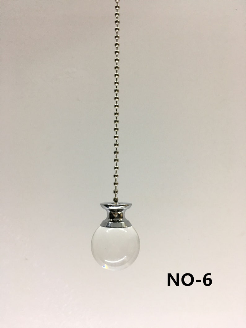 Light Pull Chain Cord Clear Crystal Chrome Bathroom Choose 100 Etsy