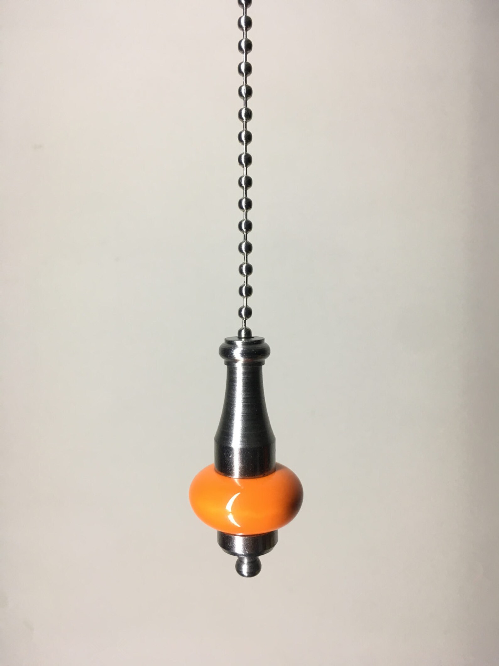 Light Pull Cord Porcelain Chrome Chain Bathroom Ceiling Fan Etsy