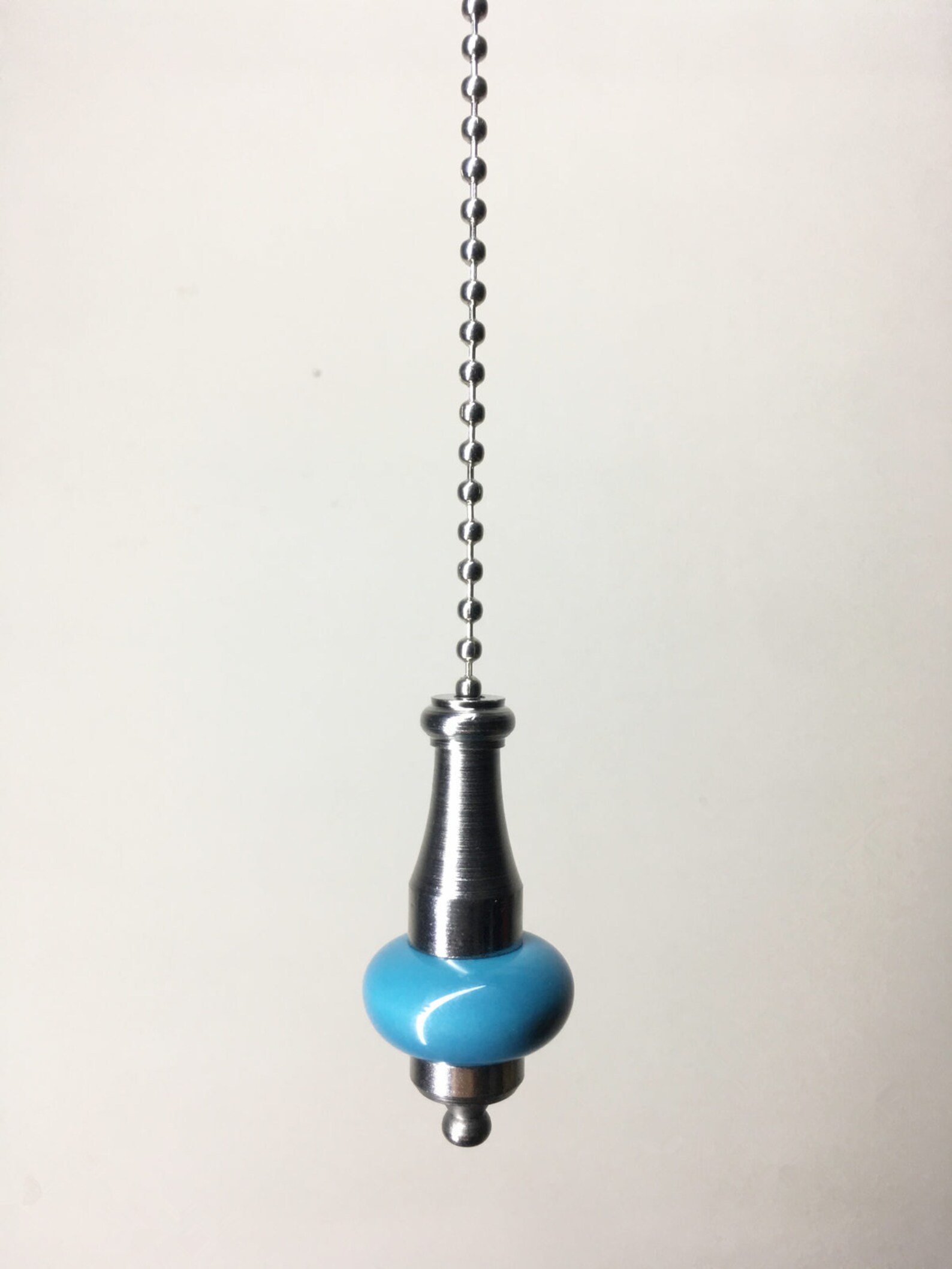 Light Pull Cord Porcelain Chrome Chain Bathroom Ceiling Fan Etsy