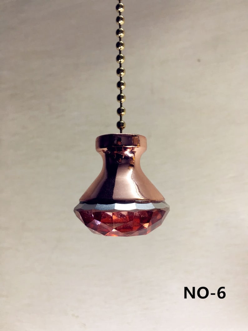 Light Pull Chain Cord Weight Clear Crystal Chrome Roman Blind Etsy