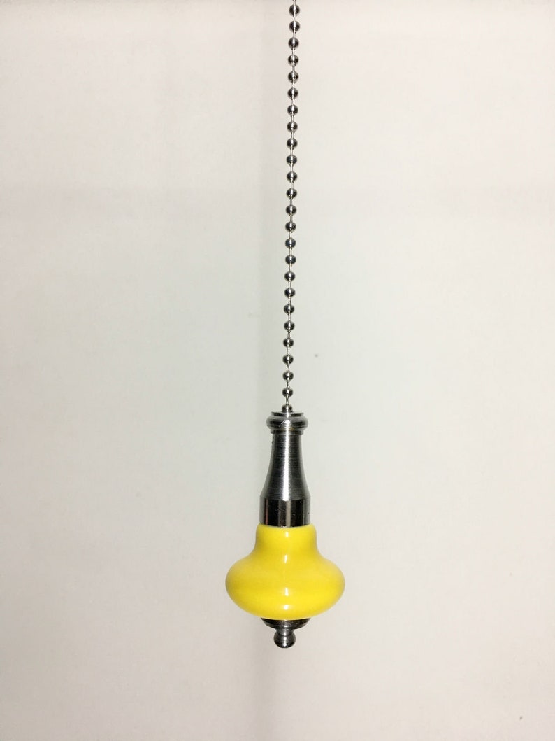 Light Pull Cord Ceramic Chrome Chain 1M Bathroom Ceiling Fan Etsy