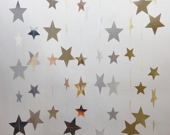 3M Star Paper Garland Wedding Baby Shower Party Decoration Photography Prop