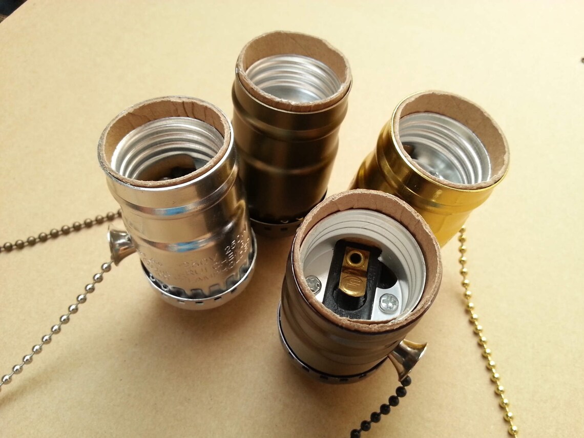 4 Color Edison Vintage Screw Aluminium Lamp Holder E26/E27 Etsy