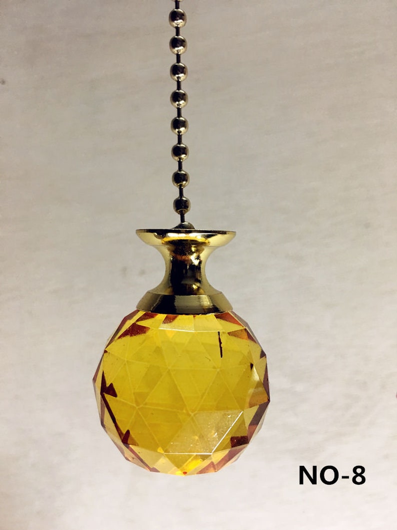 Light Pull Chain Cord Weight Clear Crystal Chrome Roman Blind Etsy Canada