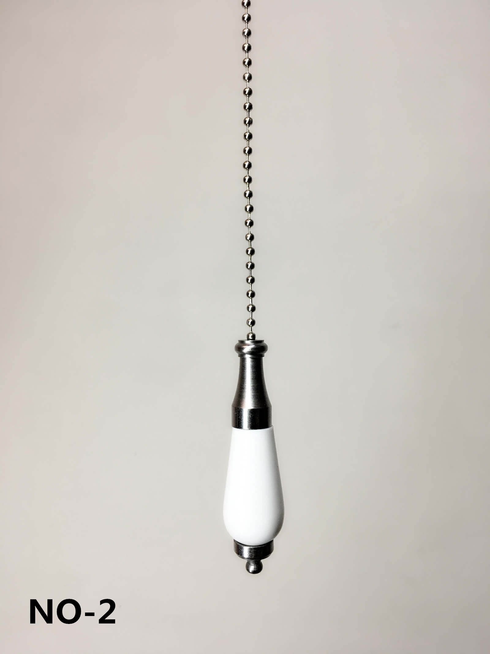 Light Pull Cord Ceramic Chrome Chain Bathroom Ceiling Fan Etsy UK