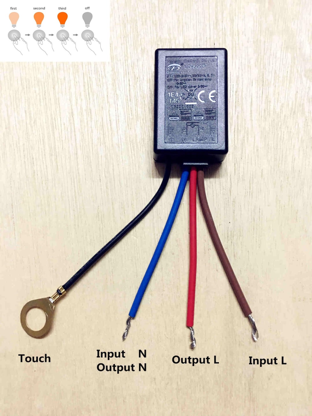 Touch-Licht-Lampe Dimmer-Schalter-Steuermodul-Sensor 220V für Glühlampen /  LED - .de