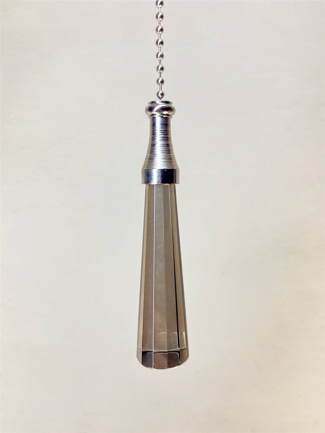 Light Pull Cord Acrylic Crystal Chrome Chain Bathroom Ceiling Etsy