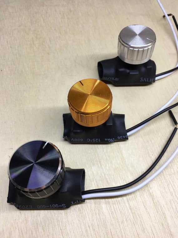 Interruptor de atenuación 3A Interruptor giratorio con perilla de aluminio  para lámpara de mesa