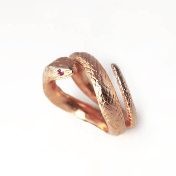 realistic snake ring