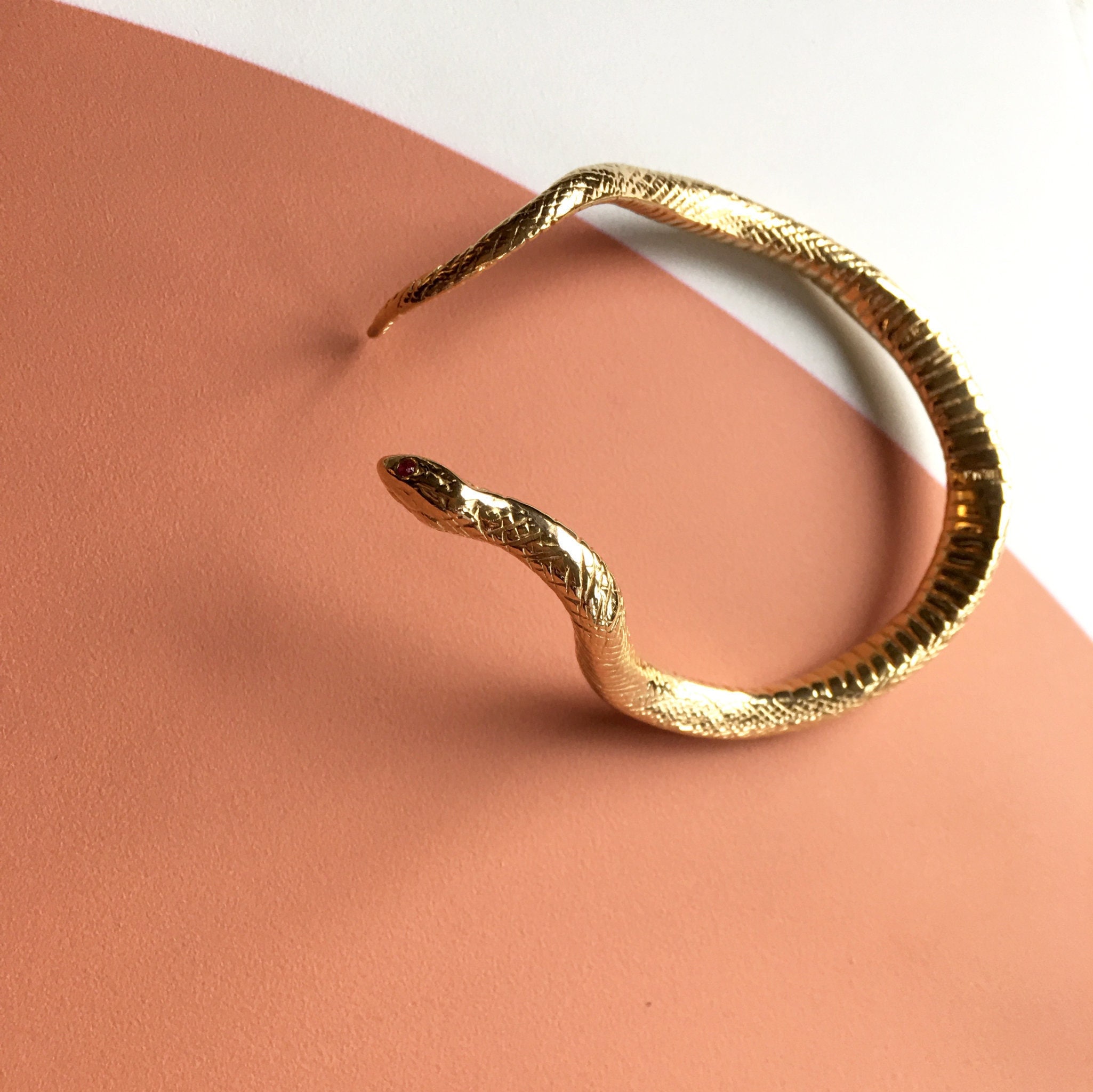 Snake Bracelet Medusa Snake Cuff realistic Serpent Bracelet Snake