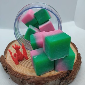 Sugar Scrub Cubes, Festive Dragon&#39;s Christmas Sugar Scrub Cubes, Gentle Exfoliating, Shea Butter, Cocoa Butter