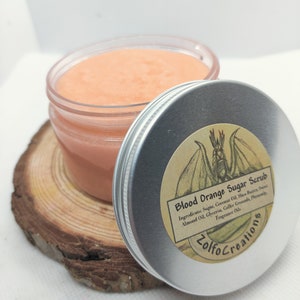 Sugar Scrub, Blood Orange Sugar Scrub Jar, Gentle Exfoliating
