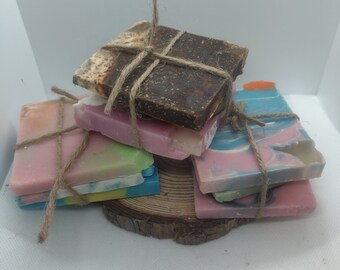 Handmade Soap Sample Pack, Natural Soap Ends