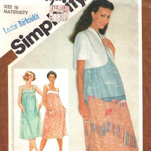 Simplicity 9921, Mönster för sommarklänning för gravida: Storlek 16 CC