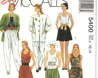 McCall's 5400 Modello di cucito per giacca/top/gonna/pantaloni da donna, taglia 12 - 14 FF
