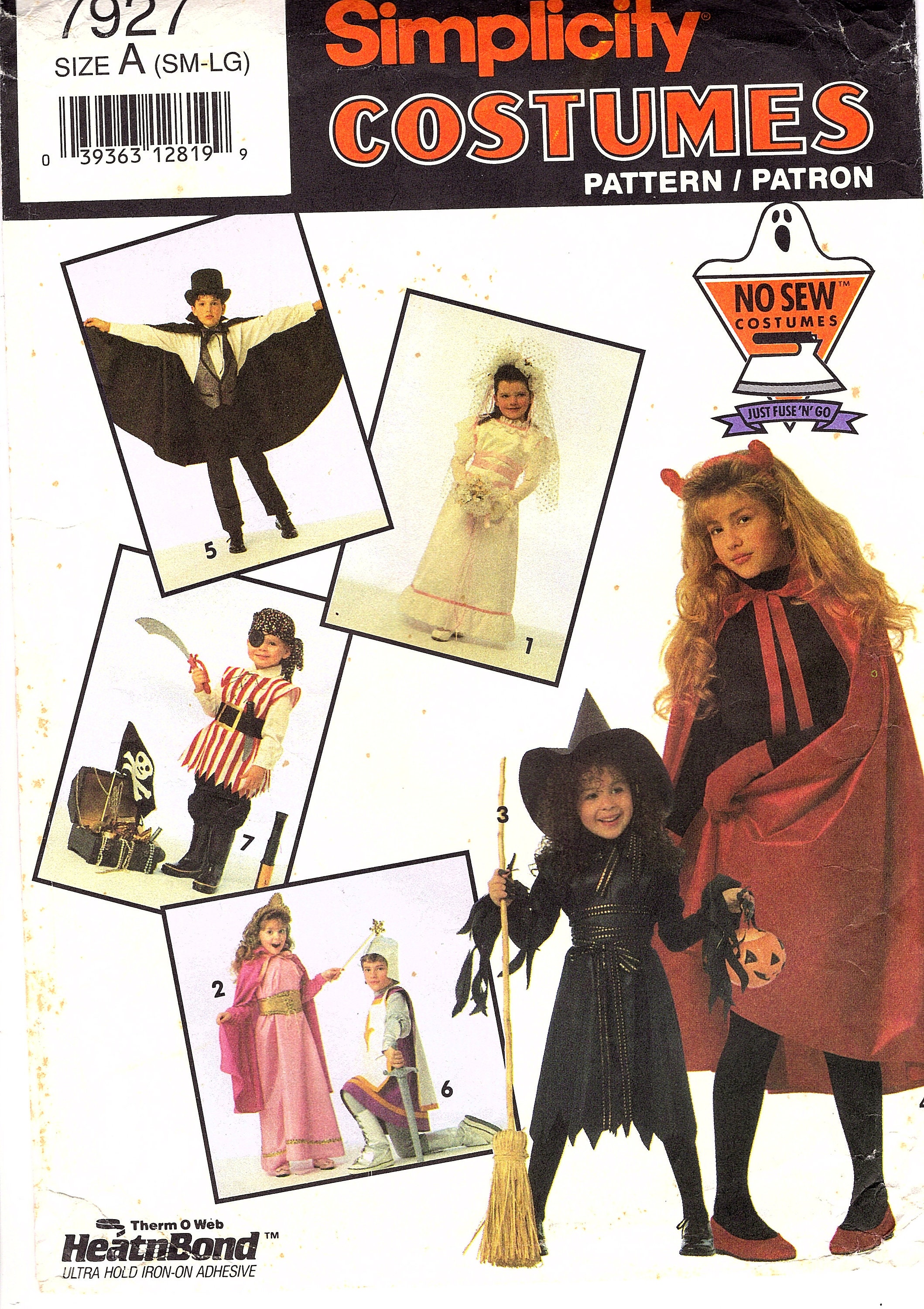 Pattern 7927 Simplicity 7927 Children's Costume Sewing Pattern, (size S-L) - Etsy