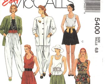 McCall's 5400 Modello di cucito per giacca/top/gonna/pantaloni da donna, taglia 6 8 FF