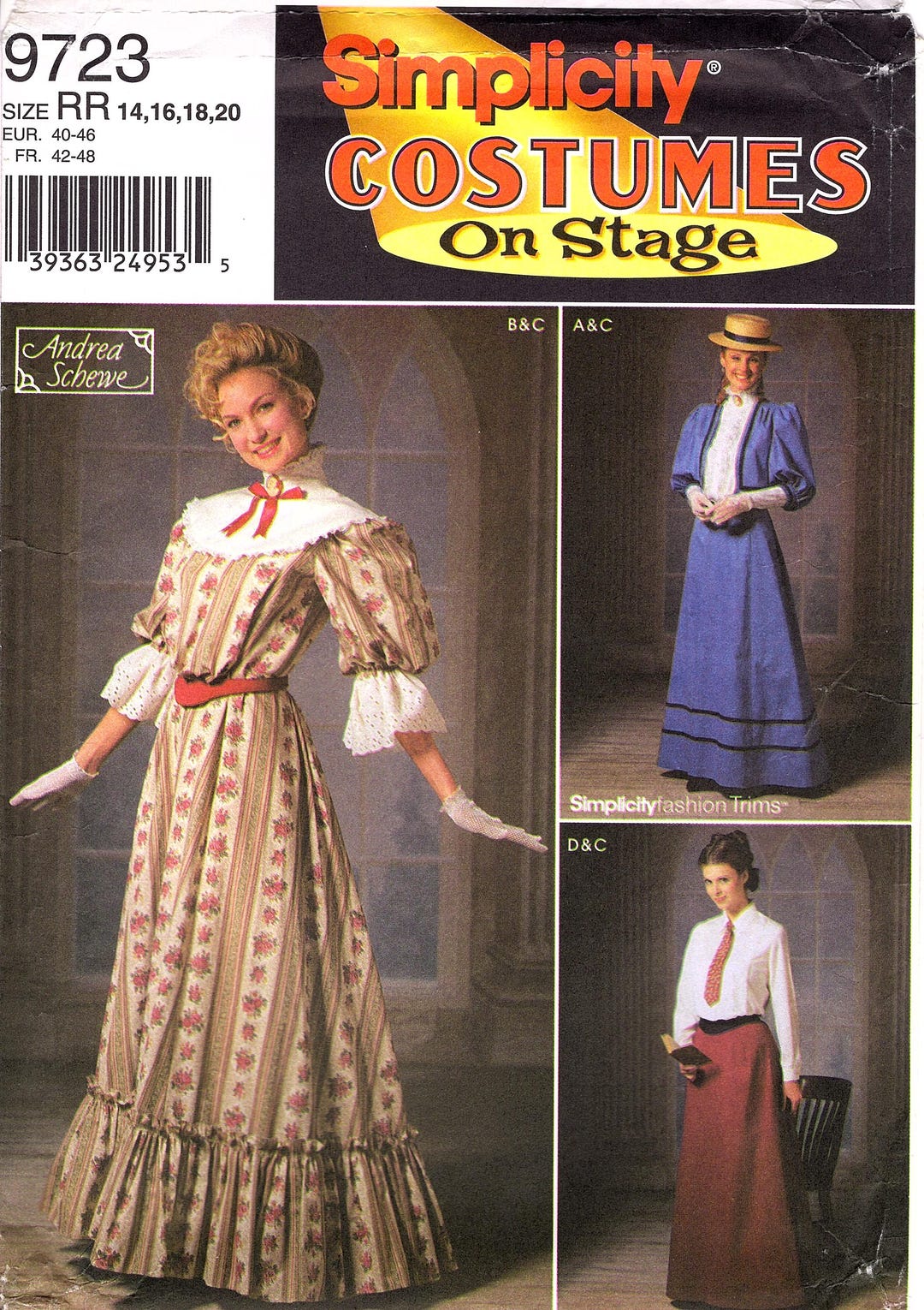 Simplicity 9723 Size: 14 to 20 FF - Etsy