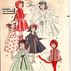 Butterick 8353 Puppen Kleiderschrank Schnittmuster für 10.5&quot; Dolls