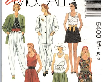 McCall's 5400 Modello di cucito per giacca/top/gonna/pantaloni da donna, taglia 10 - 12 FF