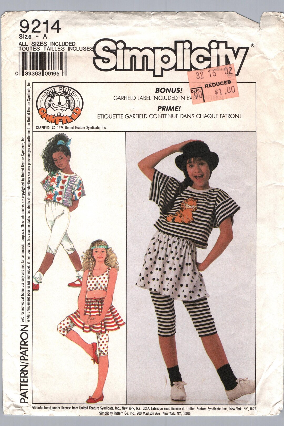 Simplicity Pattern 9124 Simplicity 9214 - Etsy