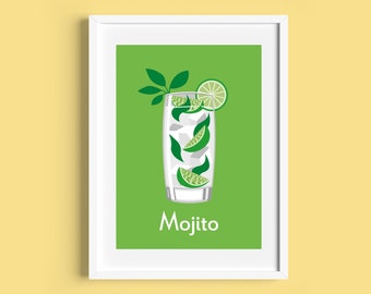 MOJITO COCKTAIL A4/A5 Druck