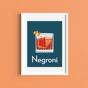 NEGRONI COCKTAIL A4/A5 Print