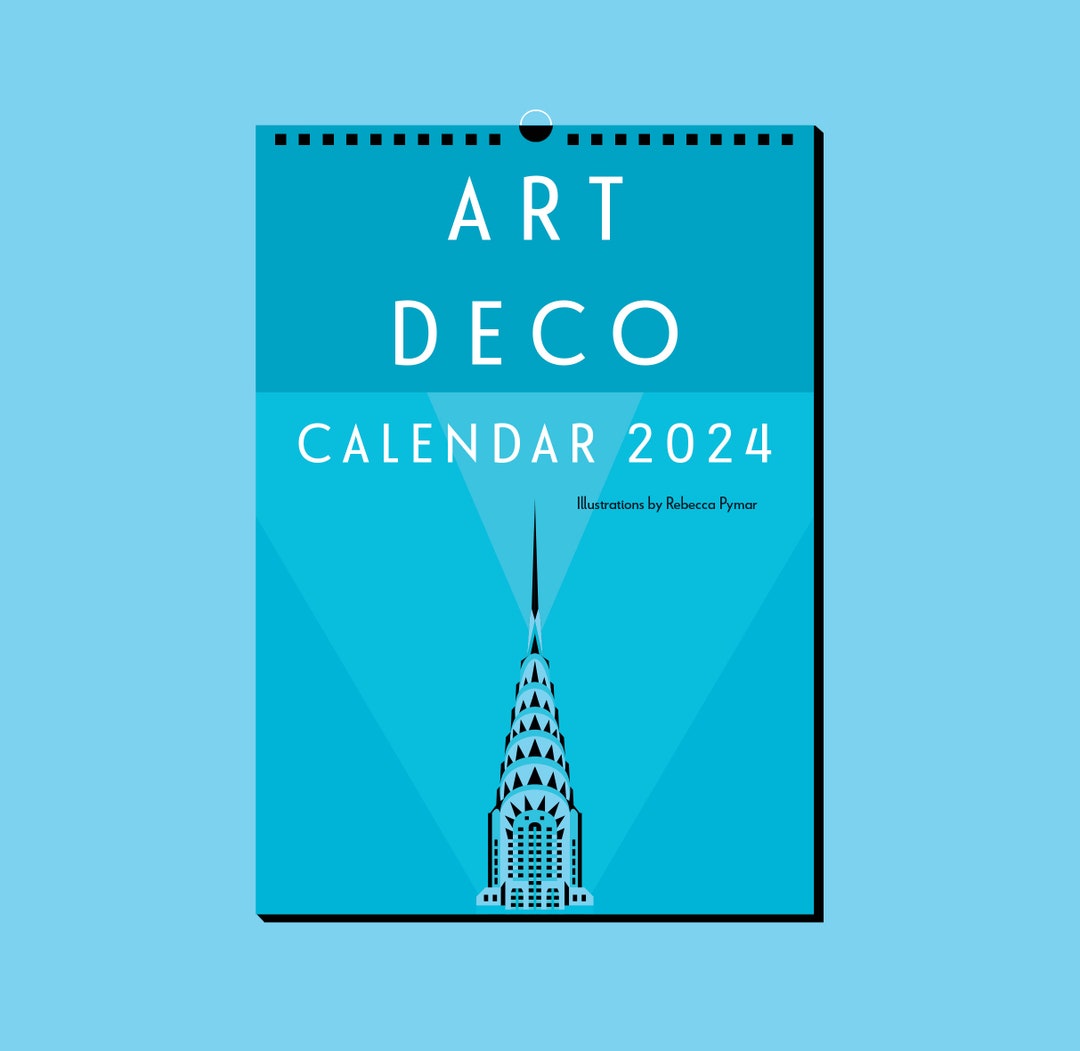 2025 CALENDAR ART DECO A4 Size by Artist Rebecca Pymar Etsy New Zealand