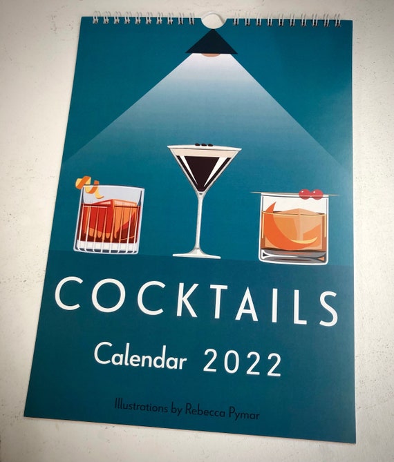 Calendario Lil & Val Cocktails 2022 Calendario mensual Calendario 2022 pared Producto con licencia oficial Calendario pared 2022 originales │ Calendario 2022 Calendario pared 