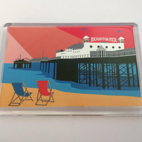 Brighton Pier themed Fridge magnet by Rebecca Pymar