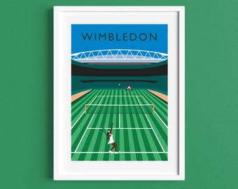 POSTER WIMBLEDON - Center Court - William's Sisters