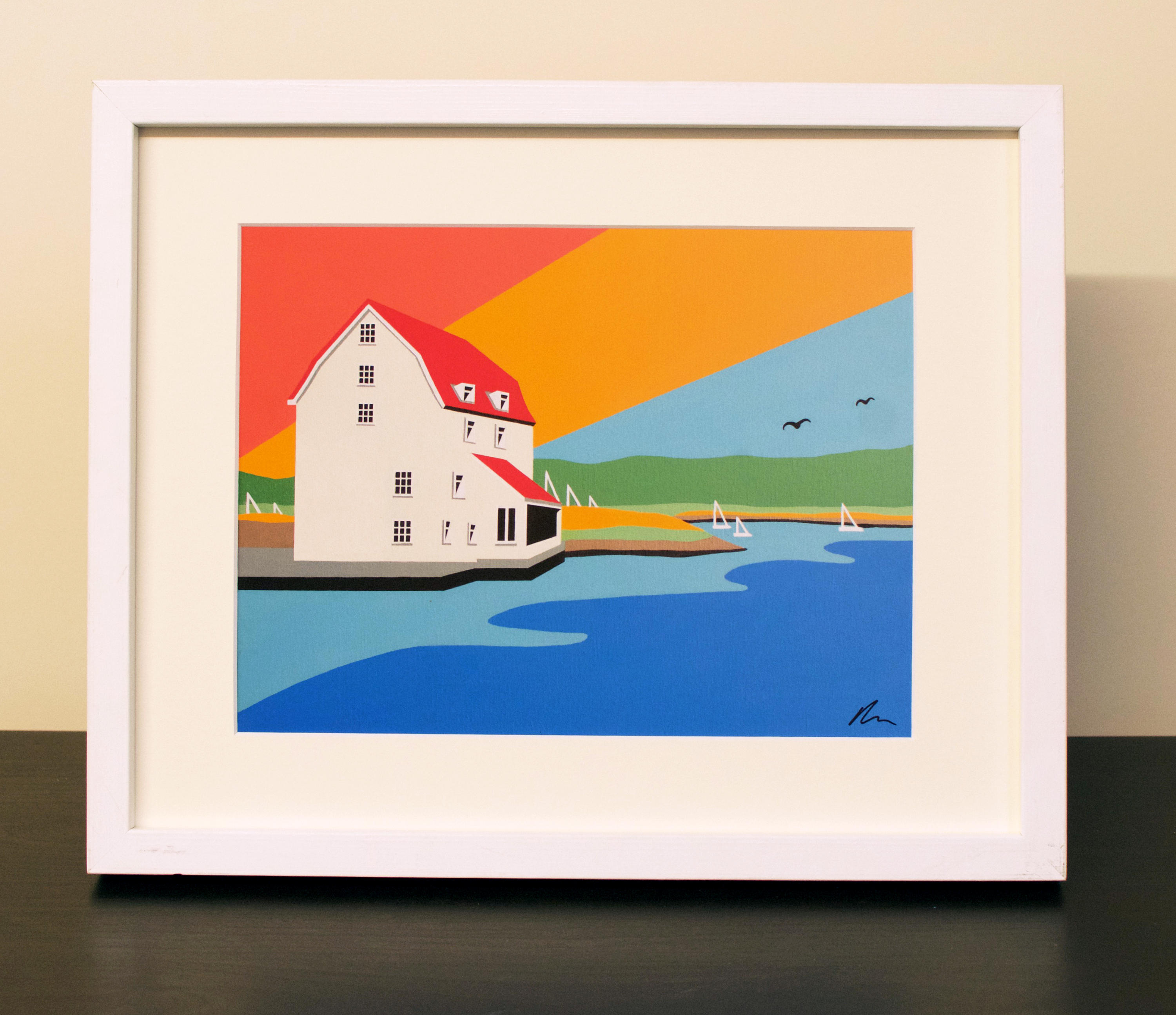 Woodbridge Themed Mounted Fine Art Print 'woodbridge Etsy UK