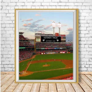 Personalized Wedding Gift, Cincinnati Reds Poster, Cincinnati Decor, Anniversary Gift, Valentines Present, Baseball Decor pp389