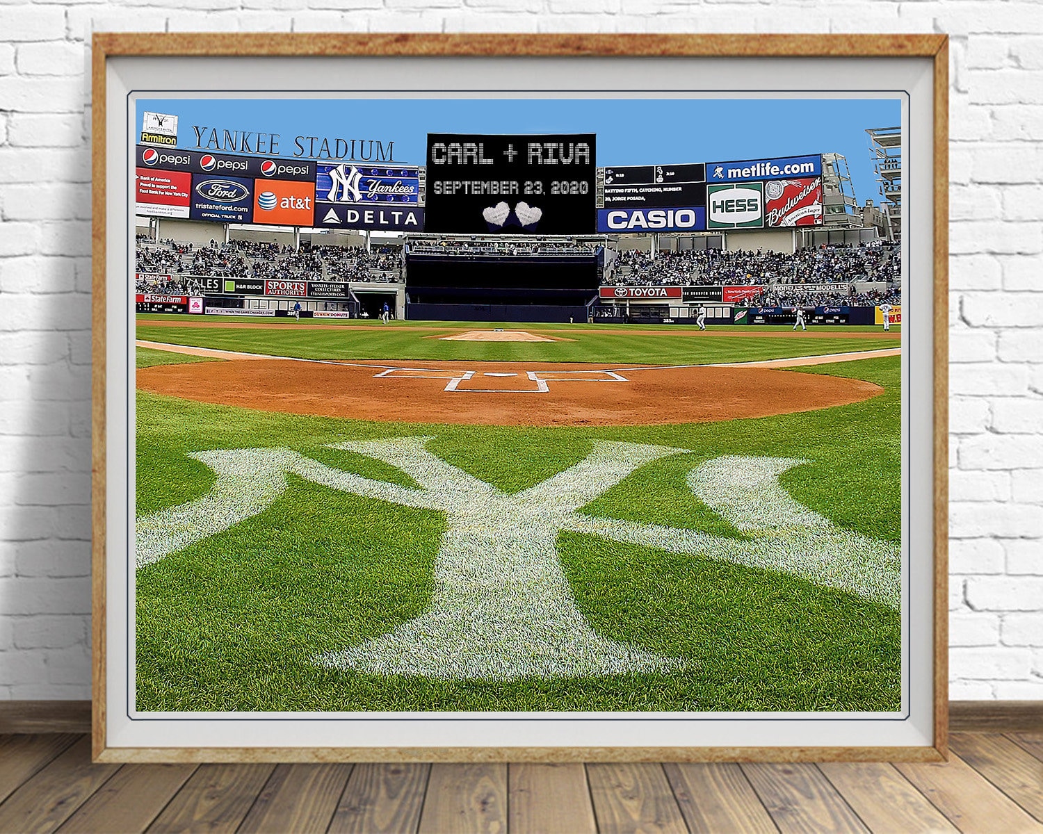 New York Yankees Stadium Personalized Wedding Gift Sign Etsy Ireland