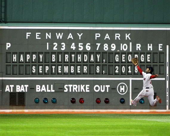 Personalized Wedding Gift, Boston Red Sox, Fenway Park, Scoreboard
