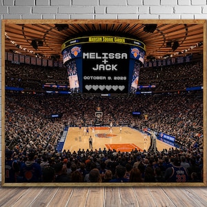 New York Knicks, Personalized Wedding Gift | Anniversary or Valentines Gift pp737