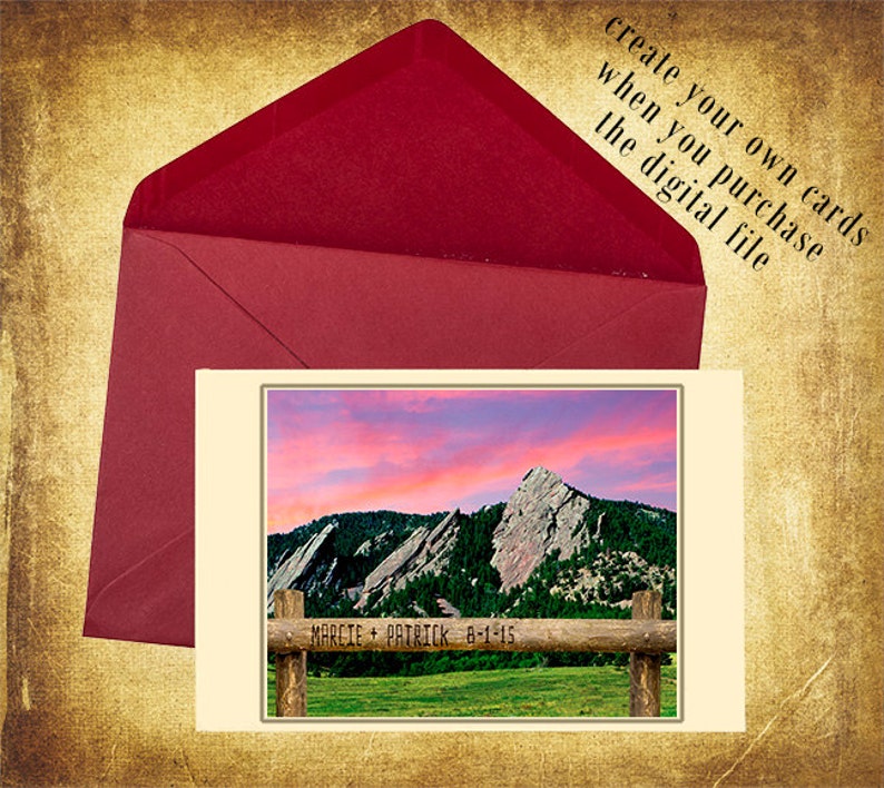 Boulder Colorado Personalized Wedding Gift Flatiron Etsy