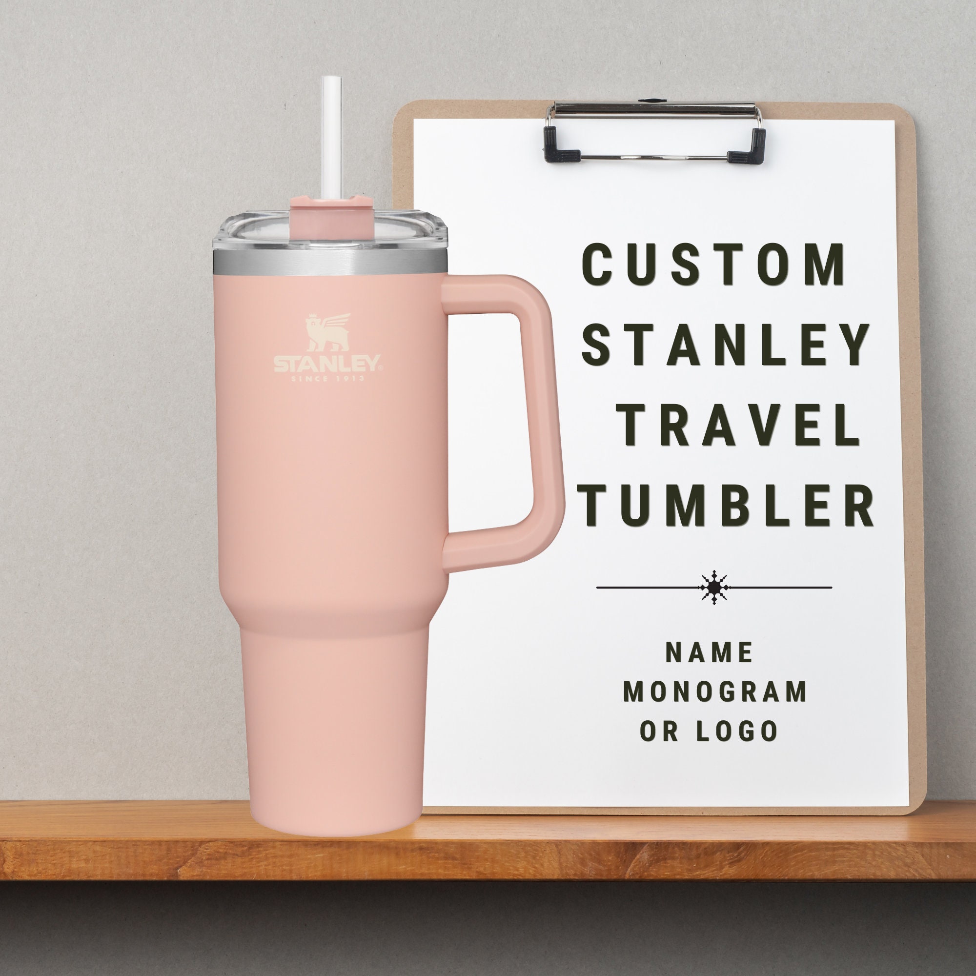 Authentic STANLEY 40oz Quencher Tumbler Insulated Cup Stanley Pink Dust  Stanley 30oz Pink Dust Tumbler 